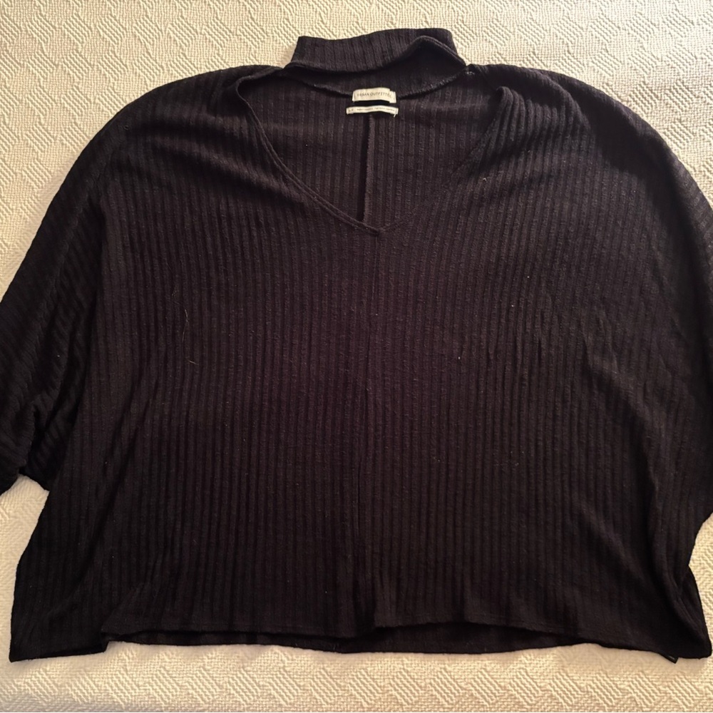 Black Ribbed Sweater